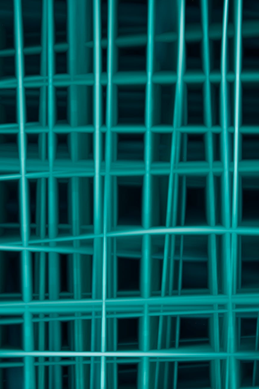 Abstract AI neural network visualization glowing teal on dark background